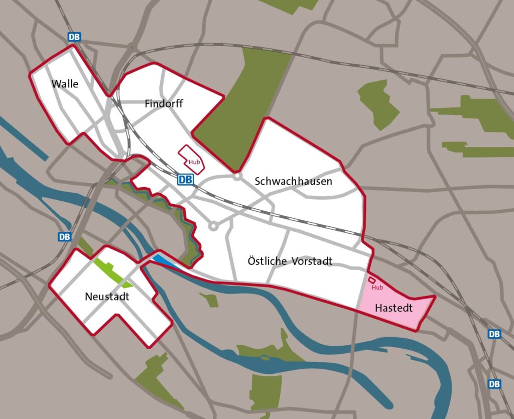 Smumo Geschäftsgebiet in Bremen (Update August 2021)